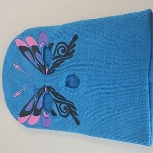 Butterfly Winter Knit Face Mask Hat
